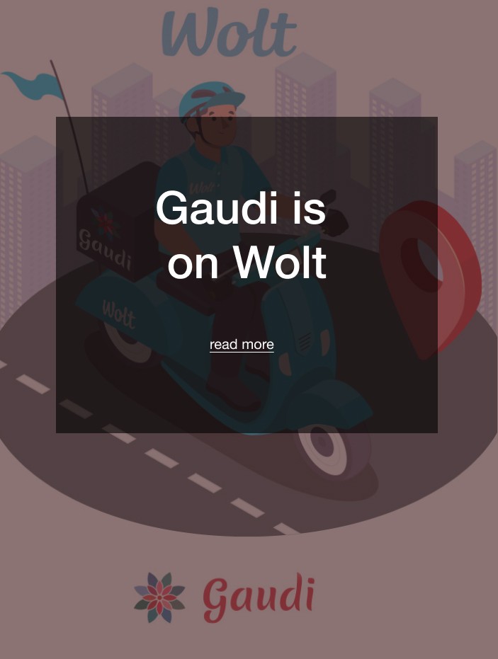 Cafe Gaudi - News - Wolt Delivery